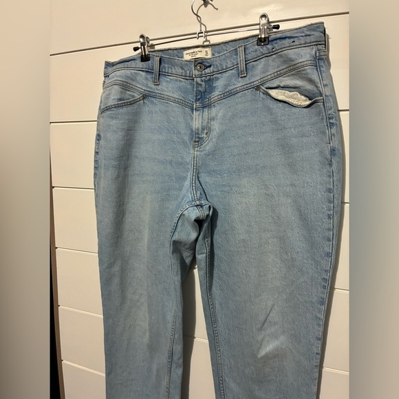 Abercrombie and Fitch the 90s straight leg low rise size 33/16R curve love - Picture 11 of 12